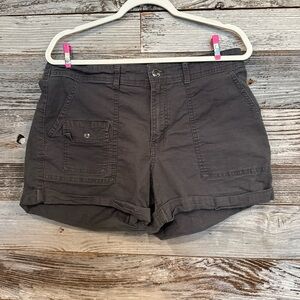 Time and Tru Dark Gray Cargo Shorts